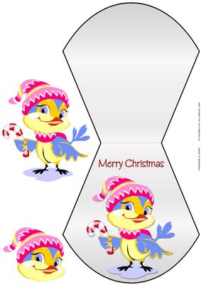 Christmas Bird Wobble Card