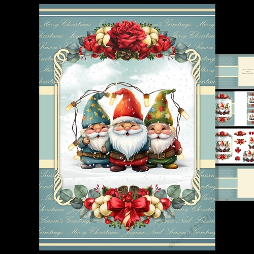 Christmas gnomes mini kit