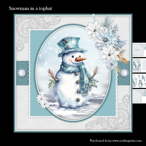 Snowman in a tophat