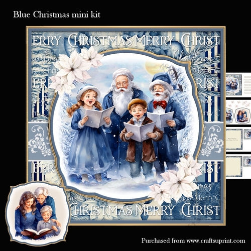 Blue Christmas mini kit