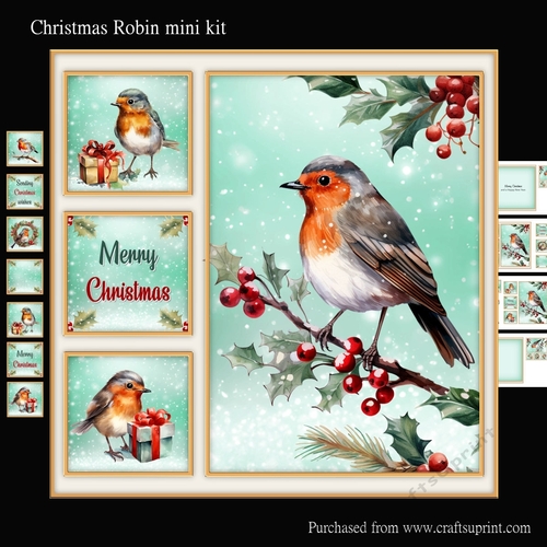 Christmas Robin mini kit