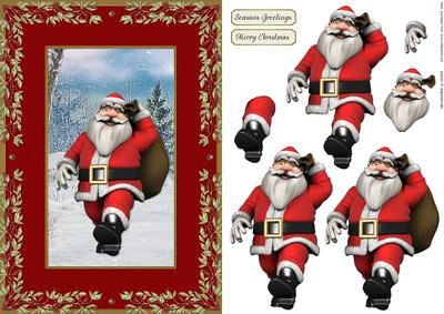 Santa's on His Way Step by Step