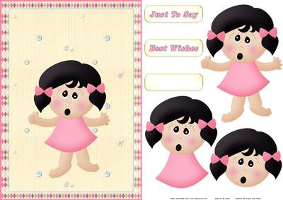 Little Girl Quick Card