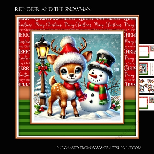 The reindeer and the snowman