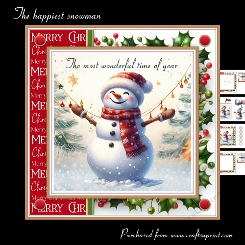 The happiest snowman
