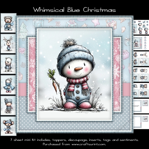 Whimsical Blue Christmas