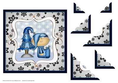 Baby Blue Christmas Stacker