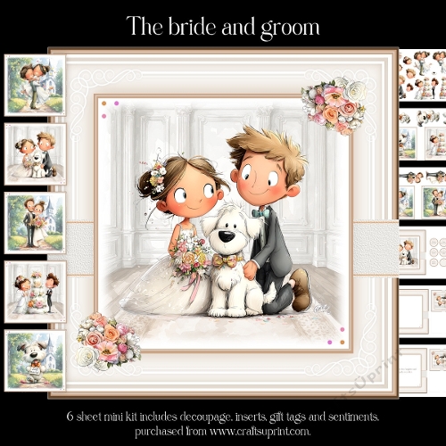 The bride and groom