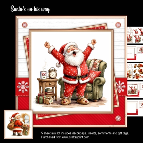 Santas on his way