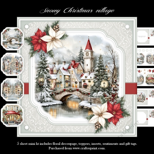 Snowy Christmas village