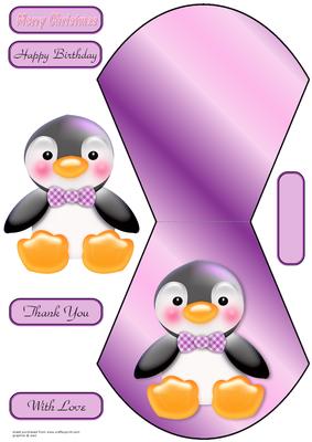 Penguin Wobble Card