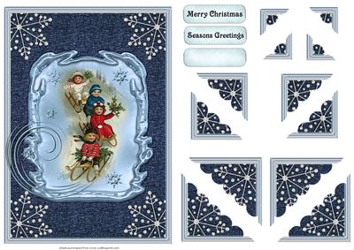 Christmas Sleighs Card Front