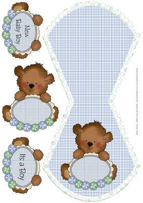 Baby Boy Wobble Card