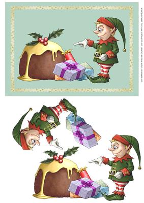 Santa Little Helper Card Front