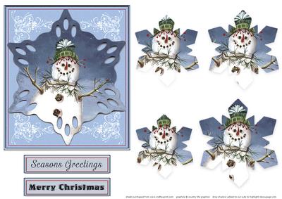 Christmas Snowflake Pyramid