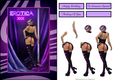 Pole Dancer Card Front