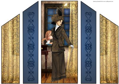 Vintage Theatre Fold Card