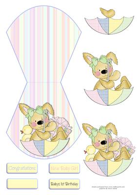Baby Shower Wobble Card