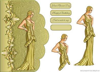 Vintage Scalloped Card Front