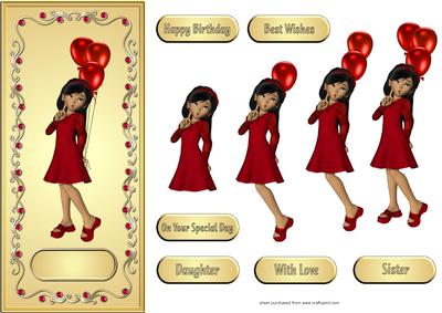Birthday Girl Step by Step