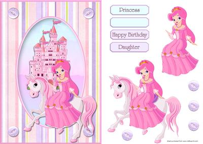 Princess and Pony Card Front