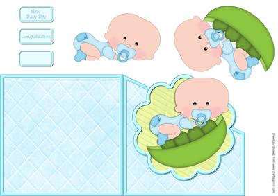 Pea Pod Folded Card