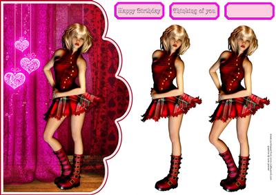 Red and Pink Card Front