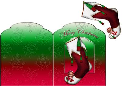 Christmas Stocking Folded Card