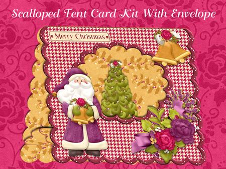 Santa and Tree Tent Card