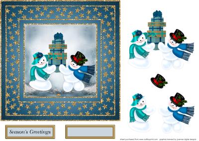 Snow Couple Quick Card