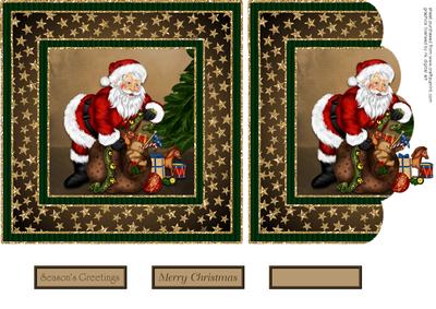 Santa Claus Envelope Card