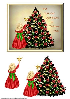 Vintage Christmas Scene