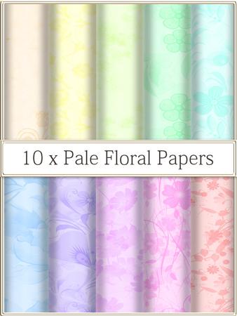 Pale Floral Papers