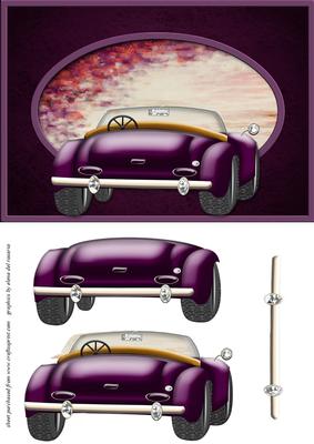 Purple Sports Car