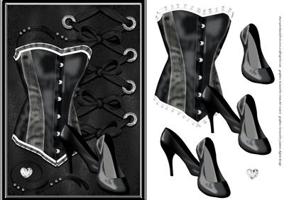 Corset, Bow and Shoes