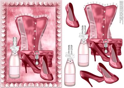 Champagne, Corset and Shoes