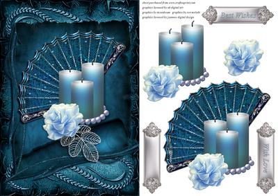 Fan, Flower and Candle