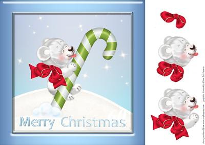 Christmas Bear and Candy