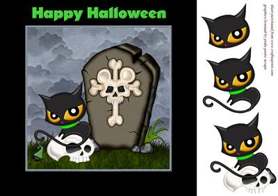 Halloween Mouser 8x8 Card
