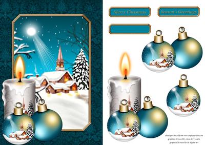 Christmas Scene Card Front 3