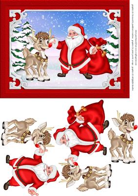 Santa and Rudolph