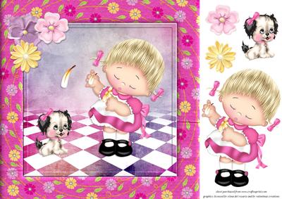 Lil Girl and Puppy