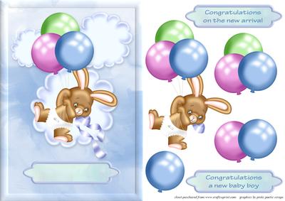 Baby Bunny Card Front