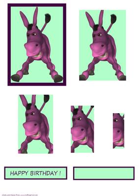 Cartoon Donkey Pyramid