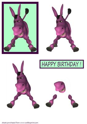 Cartoon Donkey Step by Step