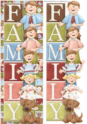 Family Large Dl Card