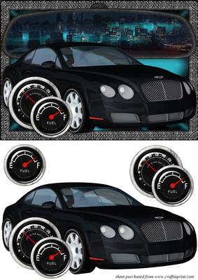 Sports Car Card Front