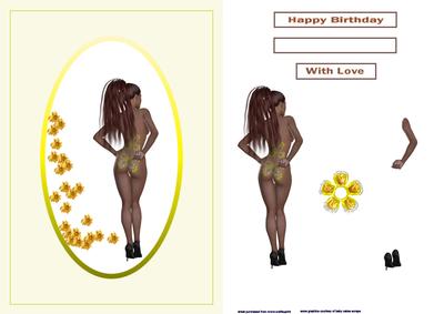 Exotic Flower Card Front
