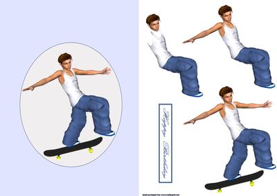 Skate Card Front