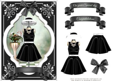 Black and White Card Front